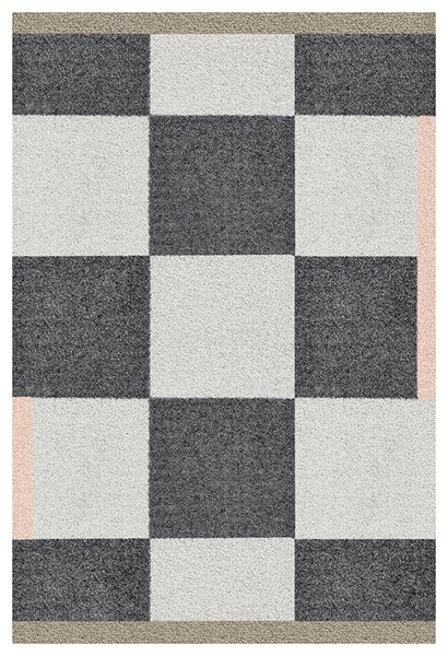 Square all-round gulvmåtte mørkegrå 55x80 cm fra Mette Ditmer