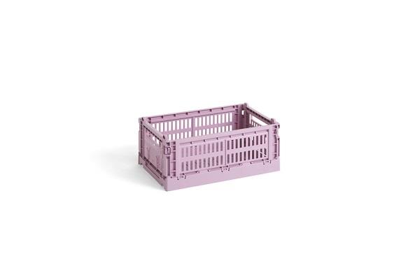 HAY Colour Crate folde opbevaringskasse small støvet rosa