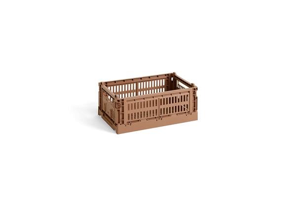 HAY Colour Crate folde opbevaringskasse small terracotta