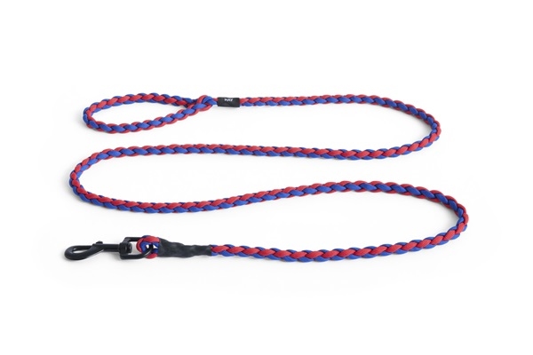 HAY Dogs Leash Braided - hundesnor flettet fra HAY i rød/blå