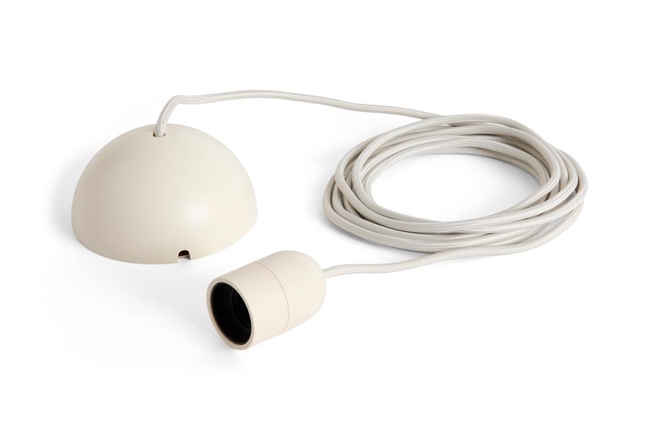 Common loftledning til loftlampe fra HAY clay white