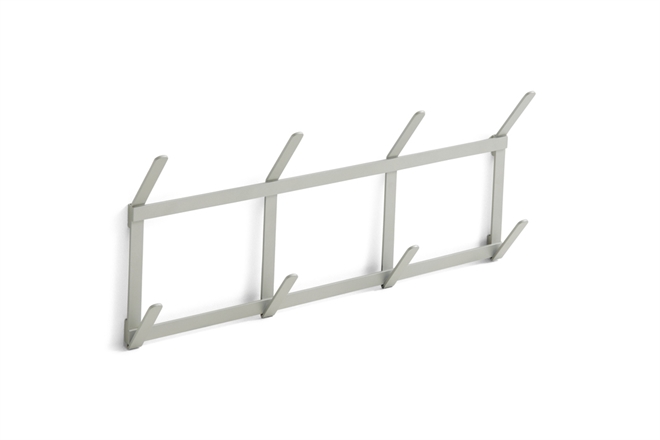 Tape Coat Rack small - knagerække i metallic grey fra HAY