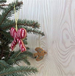 Christmas bow - perle ornament - Pk 3 fra OYOY